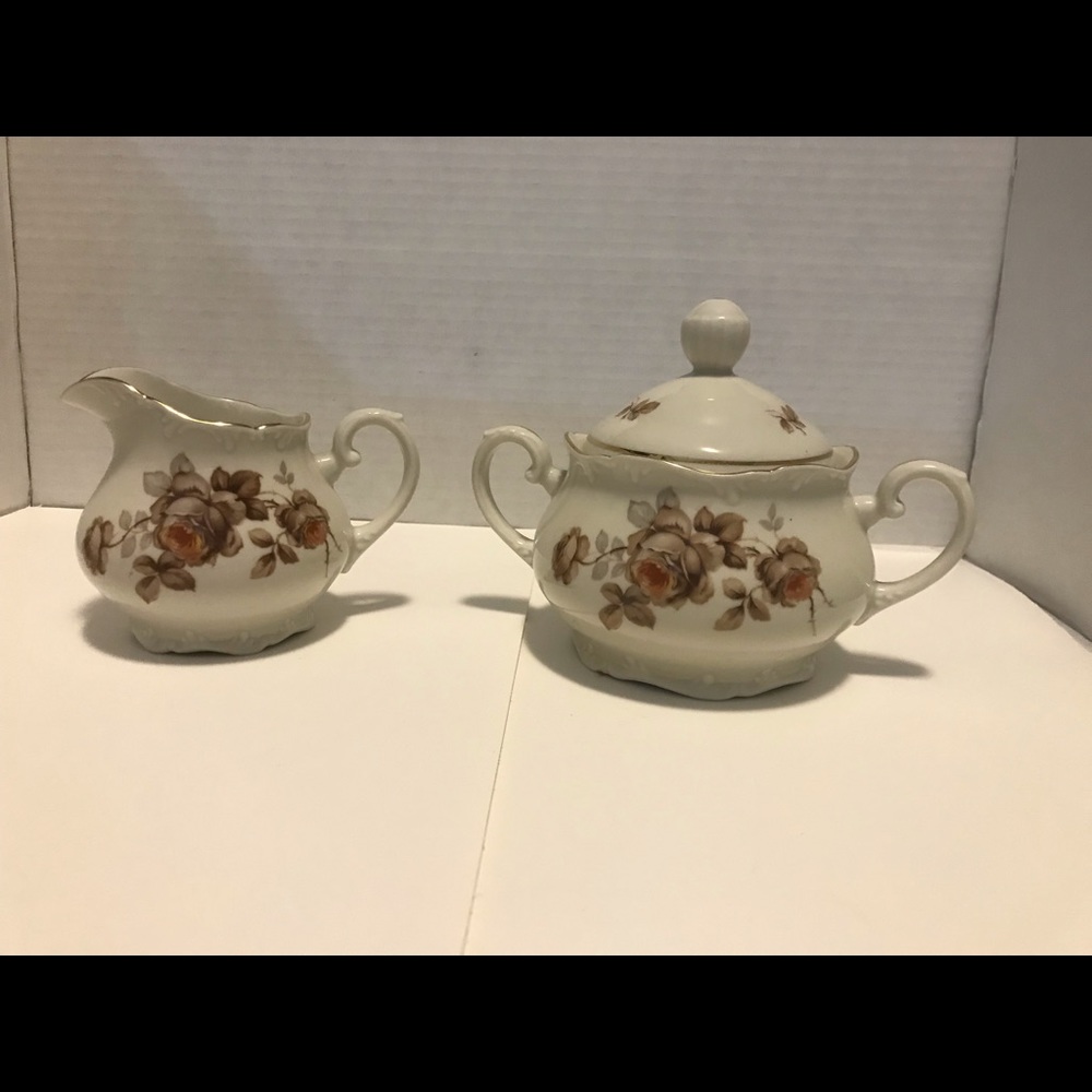 Porsgrund Norway creamer & sugar bowl set